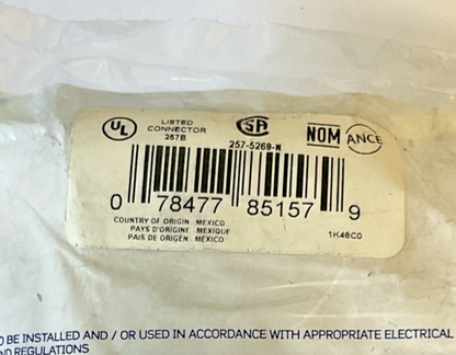 LEVITON 257-5269-N GROUND WIRE CONNECTOR 15A 125V 60HZ***LOTOF3***
