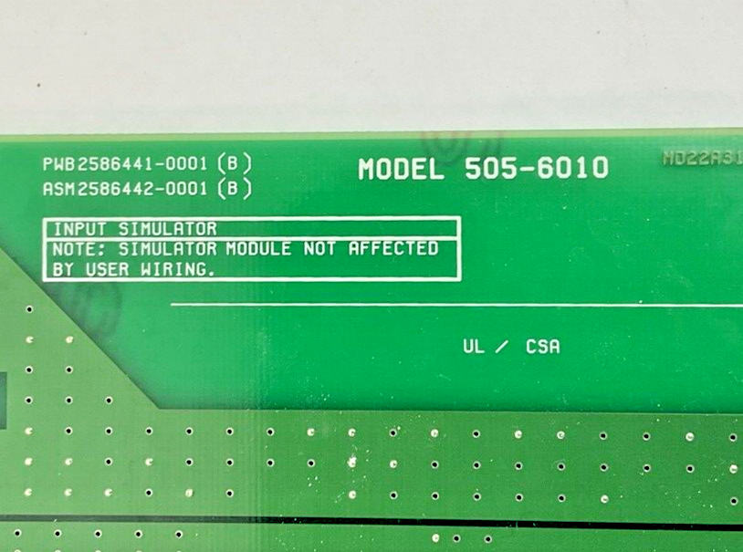SIEMENS 505-6010 INPUT SIMULATOR MODULE
