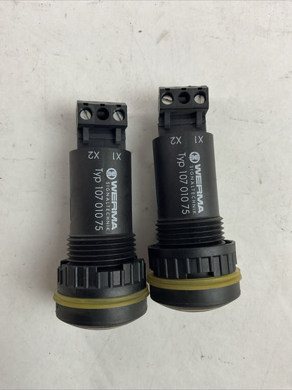 WERMA SIGNALTECHNIK TYP 107 010 75 ELECTRONIC BUZZER 24VDC ***LOTOF2***
