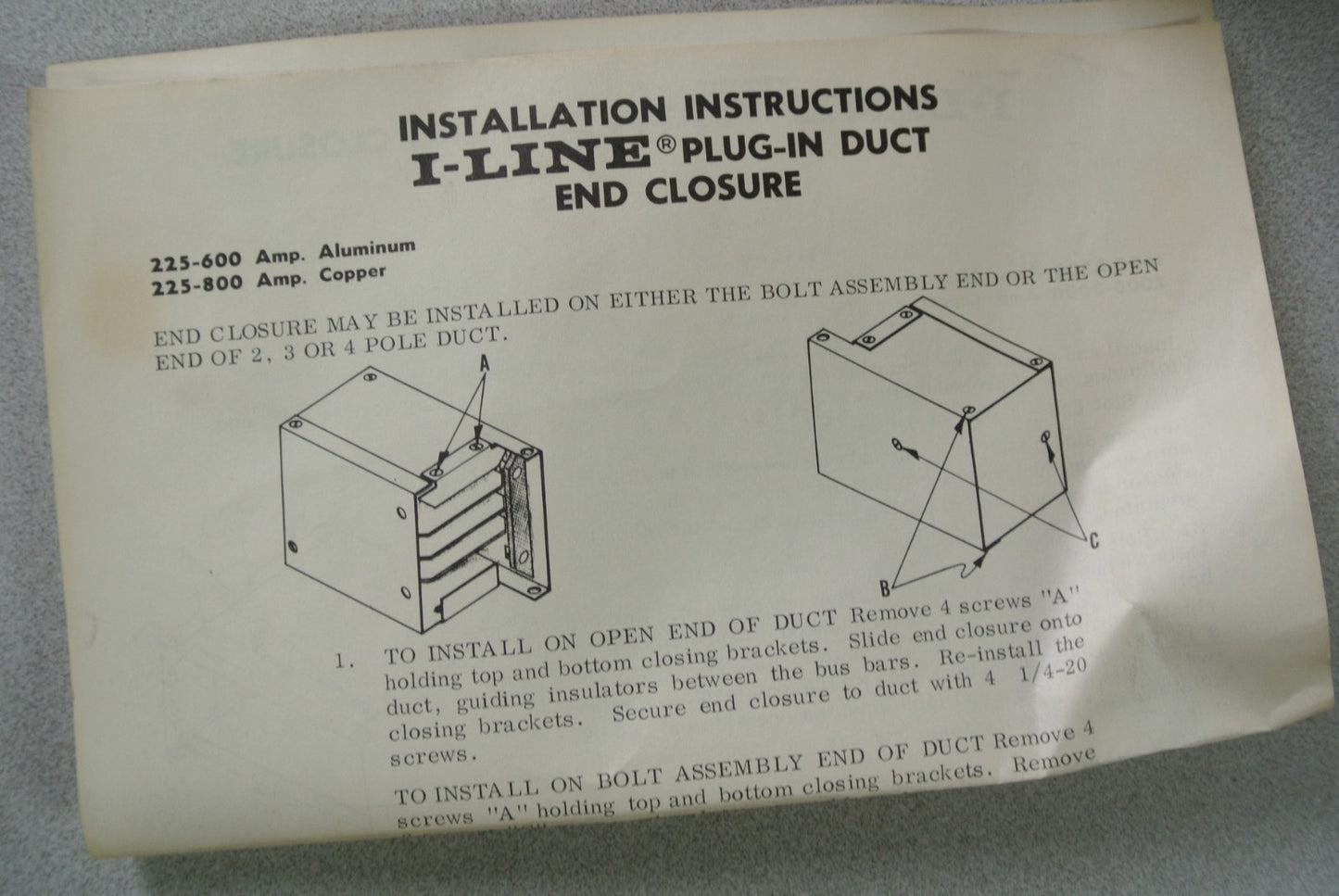 SQUARE D ACP-513EC I-LINE ALUMINUM PLUG-IN DUCT 277/480V, 1350A - NEW SURPLUS
