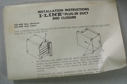 SQUARE D ACP-513EC I-LINE ALUMINUM PLUG-IN DUCT 277/480V, 1350A - NEW SURPLUS