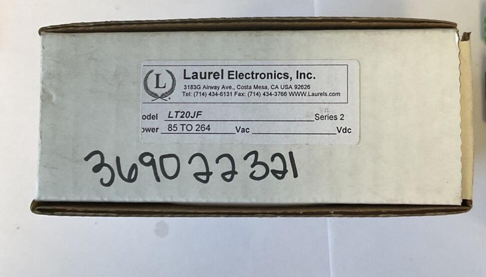 LAUREL ELECTRONIC LT20JF THERMALCOUPLE TRANSMITTER 85-264VAC