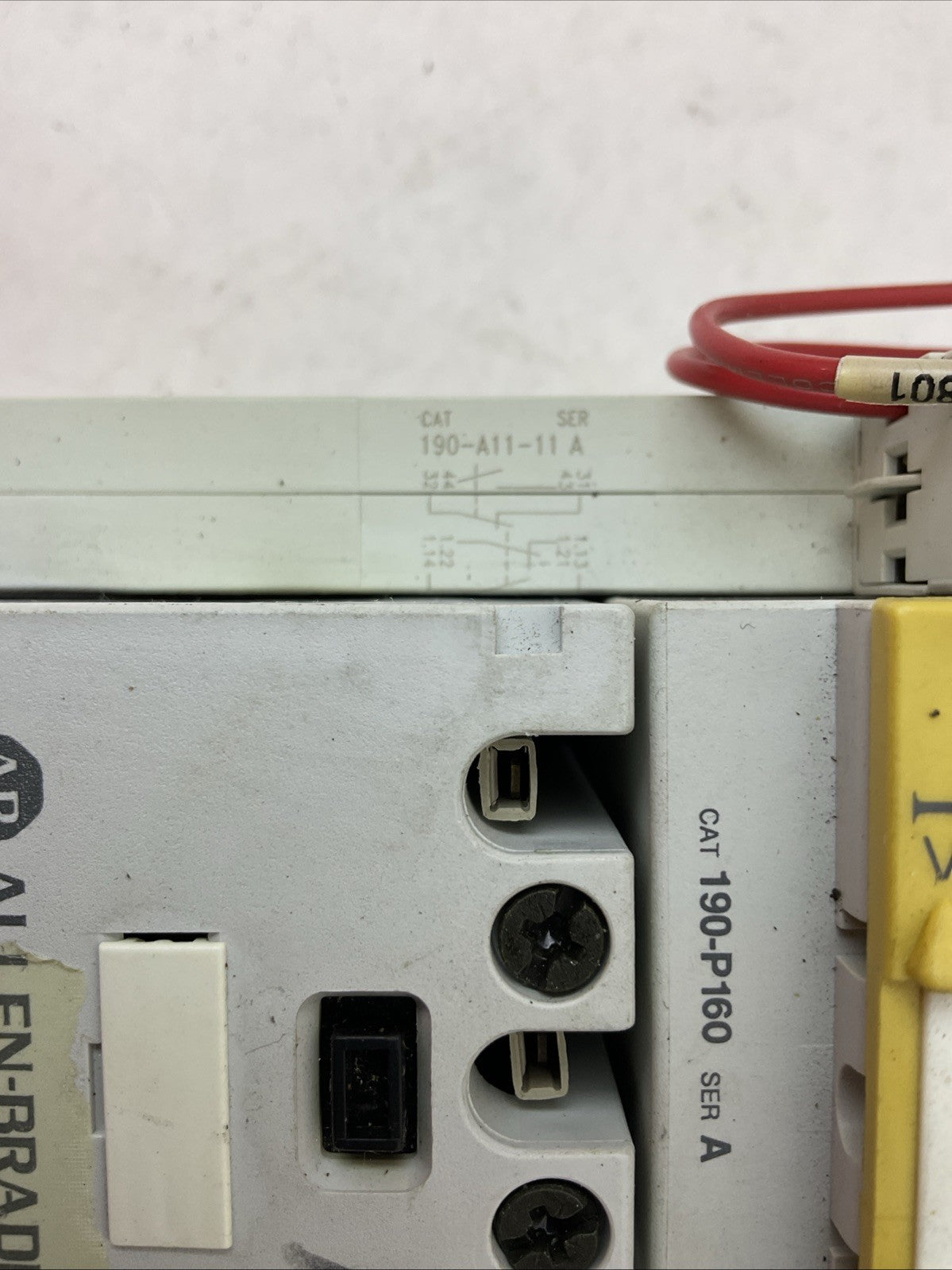 ALLEN BRADLEY STARTER 190-A40 COIL 120V 190-P160 190-T11-11 190-A11-11 190-CPS40