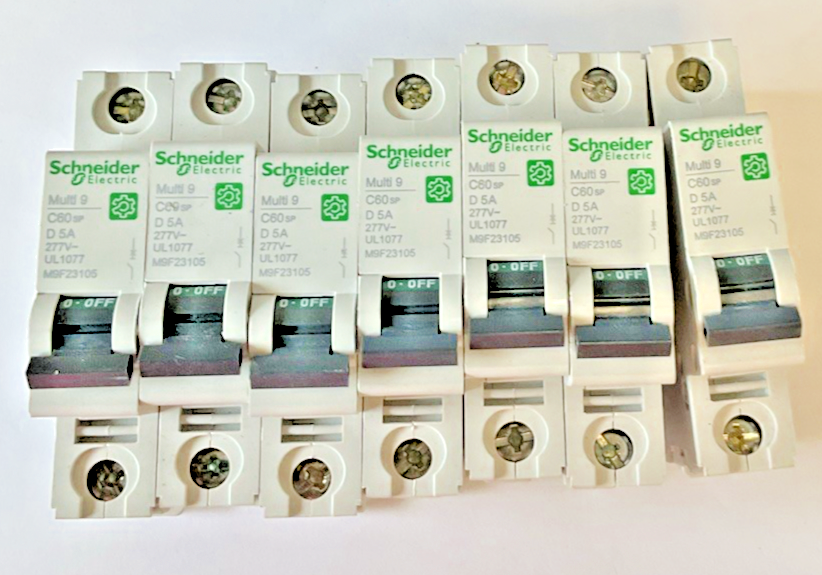 SCHNEIDER ELECTRIC C60SP CIRCUIT BREAKER  MULTI 9 5A 277VAC ***LOTOF7***
