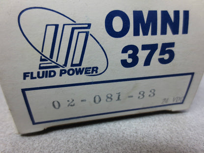 ISI FLUID POWER OMNI 375-02-081-33 AIR VALVE 24VDC 7W 30-150psi - I.S.I. SURPLUS
