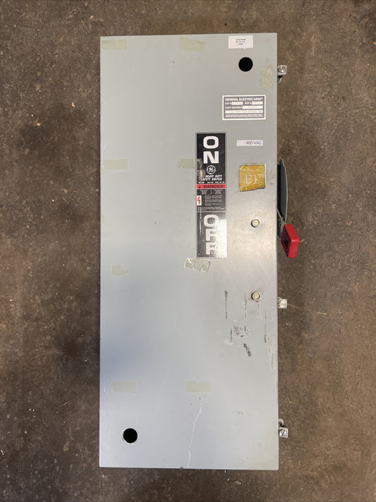 GE TH3364J MODEL 11 FUSIBLE SAFETY SWITCH 200A 600VAC 250VDC 150HP TYPE 1, 5, 12