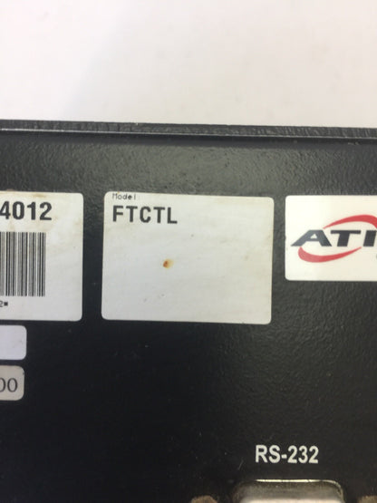 ATI FTCTL FORCE/TORQUE SENSOR CONTROLLER SYSTEM 115VAC 50/60HZ 0.3A 30W