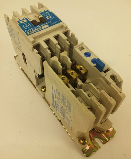 CUTLER HAMMER AN16AN0, STARTER, SIZE 00, 9A, 600V, 3PH, 2H.P., W/ C306DN3, NEW