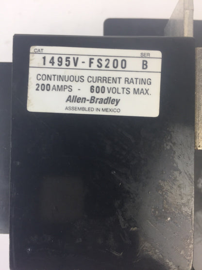 ALLEN BRADLEY 1495V-FS200 FUSE BLOCK HOLDER 600V 200A SER B