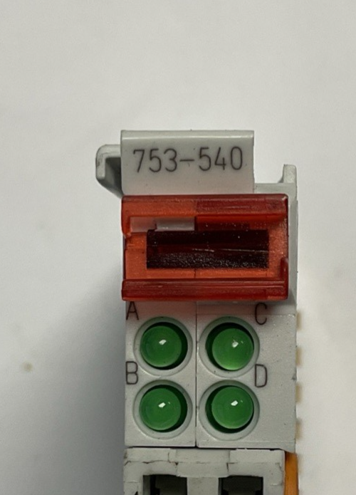 WAGO 753-540 DIGITAL OUTPUT MODULE 120V/230VAC 0.25A 4DO