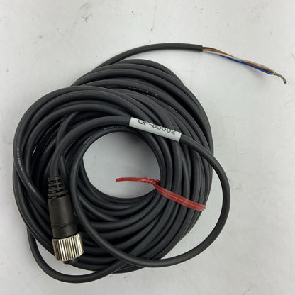 KEYENCE OP-85502 CONNECTOR CABLE CORDSET 4 PIN STRAIGHT 10M