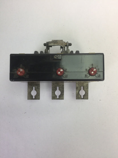 WESTINGHOUSE KA3125T 125A TRIP UNIT 3POLE MAG TRIP-ADJ 625-1250A