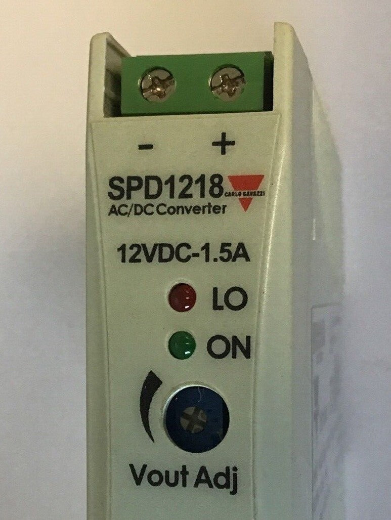 CARLO GAVAZZI SPD12181 POWER SUPPLY 240VAC 47-63HZ 12VDC 18W