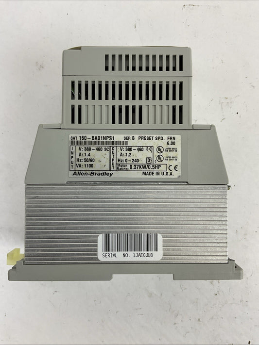 ALLEN BRADLEY 160-BA01NPS1 SER B FRN 6.00 VARIABLE SPEED DRIVE 380-460VAC