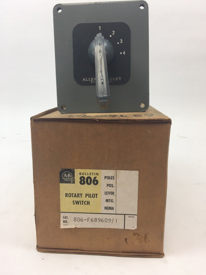 ALLEN BRADLEY 806-F689609/1 ROTARY PILOT SWITCH