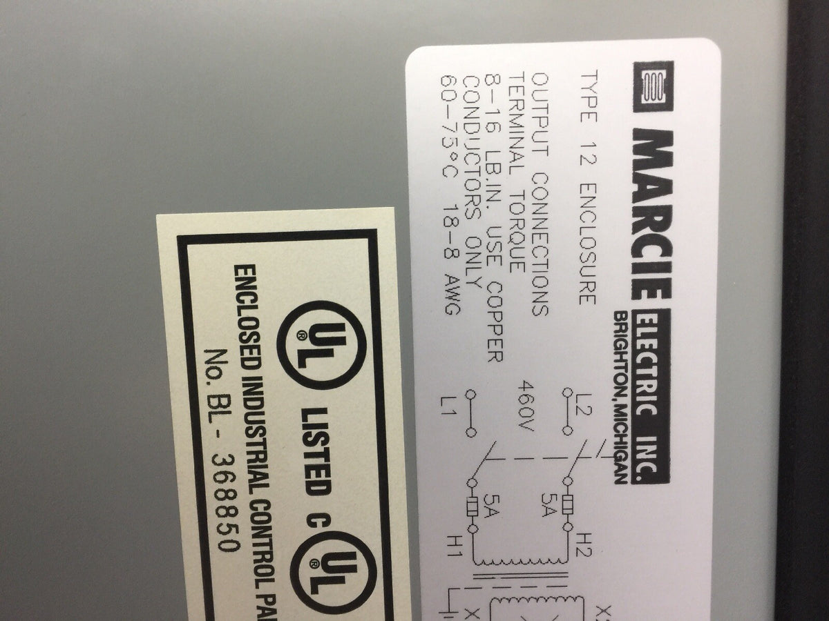 MARCIE GN1000S TRANSFORMER DISCONNECT 1000 VA 460V PRI 115V SEC SHIELDED