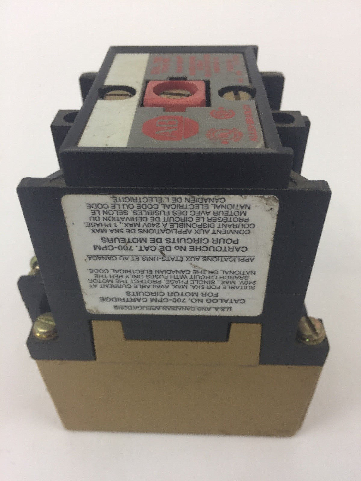 ALLEN BRADLEY 700-PK200A1 AC RELAY SER B 115-120V 60HZ 110V 50HZ COIL