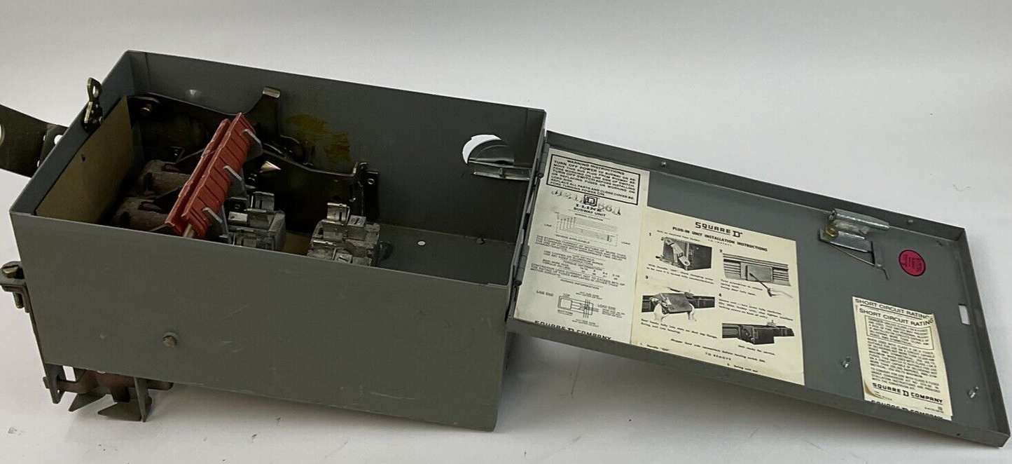 SQUARE D PQ-4206 FUSIBLE BUS PLUG 60AMP 240VAC 3PH SER.2