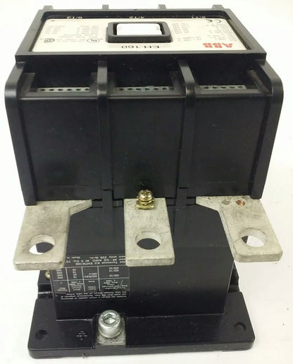 ABB EH160 CONTACTOR, 3PH, 3P BREAKING, 600V, 50-150H.P., 190A, 24V COIL, NEW