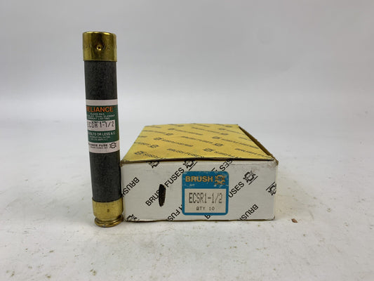Brush Reliance Time-Delay Dual-Element ECSR1-1/2 1 1/2A 600V Fuse "Lot of 10"