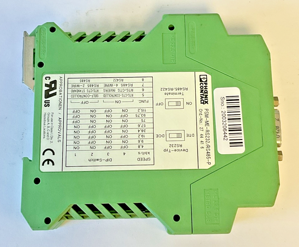 PHOENIX CONTACT PSM-ME-RS232/RS485-P INTERFACE CONVERTER