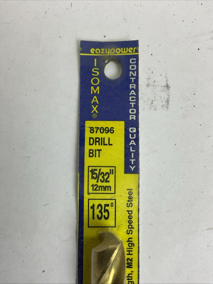 EAZYPOWER 87096 15/32" 12mm 135° ISOMAX DRILL BIT CONTRACTOR QUALITY