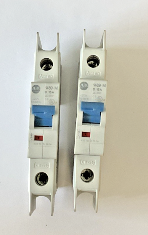 ALLEN BRADLEY 1489-M1D150 CIRCUIT BREAKER SER.D 10KA 277V 50/60HZ ***LOTOF2***