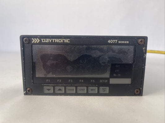 DAYTRONIC 4077 STRAIN GAGE INTRUMENT 110/220VAC 50-400HZ 30W