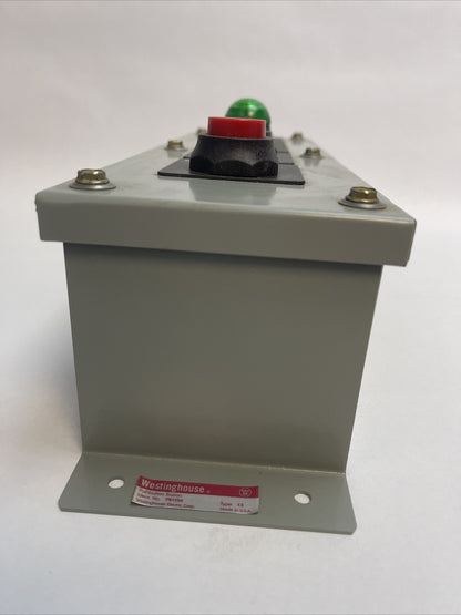 WESTINGHOUSE PB1ES4UVCA PUSH BUTTON STATION 120V TYPE 13 SHEET STEEL ENCLOSURE