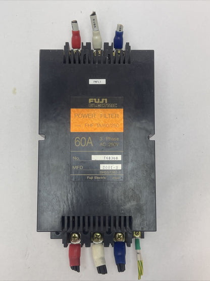 FUJI ELECTRIC FHF-TA/60/250 POWER FILTER 60A 250VAC 3PHASE