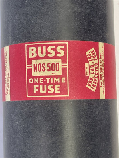 BUSS NOS500 ONE-TIME FUSE 600V 500AMP