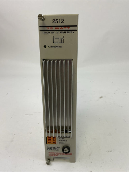 CONTOL TECHNOLOGY 2512 120/240 VOLT AC POWER SUPPLY 75 WATTS INPUT 90-264VAC