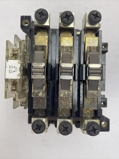 ALLEN BRADLEY 100-A60N*3 CONTACTOR SER C 60A 600VAC 50HP COIL 120V 60HZ