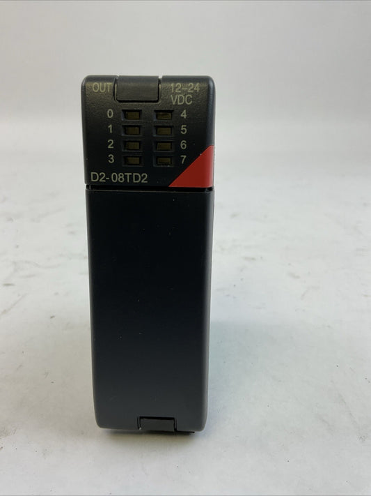 AUTOMATION DIRECT D2-08TD2 OUTPUT MODULE 12-24VDC