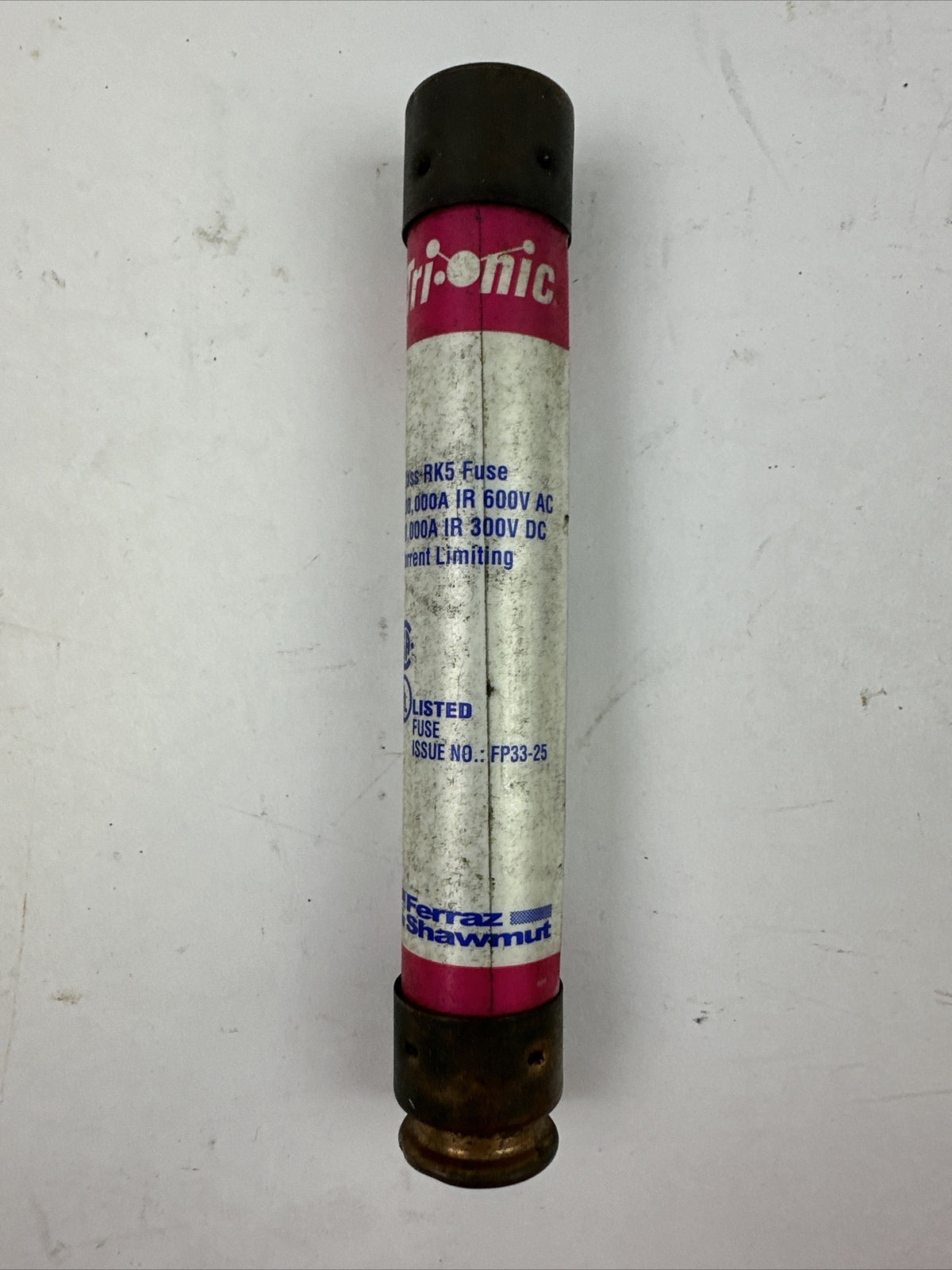 FERRAZ SHAWMUT TRS20R TRI-ONIC SMART SPOT 20A 600VAC 300VDC RK5 FUSE (LOT OF 5)