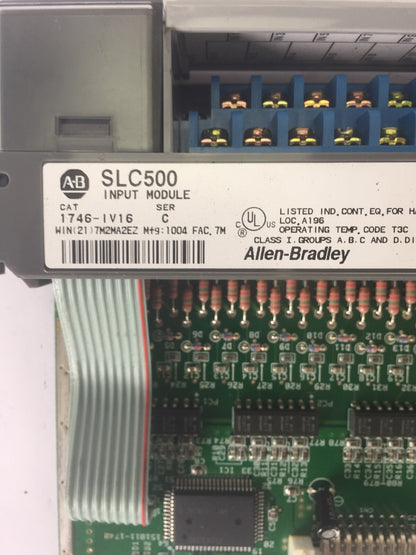 ALLEN BRADLEY 1746-IV16 INPUT MODULE SER C 10-30VDC