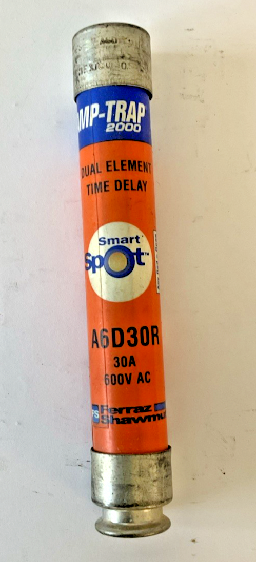 FERRAZ SHAWMUT A6D30R AMP-TRAP 2000 FUSES 30A 600VAC ***LOTOF3***