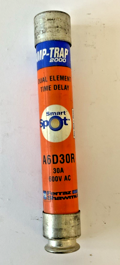 FERRAZ SHAWMUT A6D30R AMP-TRAP 2000 FUSES 30A 600VAC ***LOTOF3***
