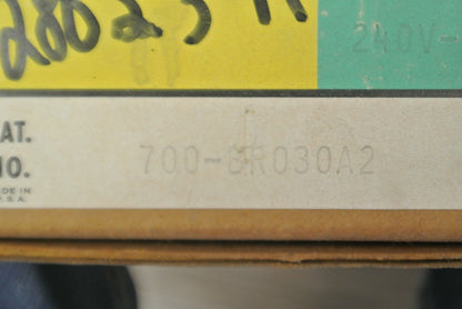 ALLEN-BRADLEY 700-BR030A2 TYPE BR AC RELAY / 240V, 60Hz / 3 N.C. / NEW SURPLUS
