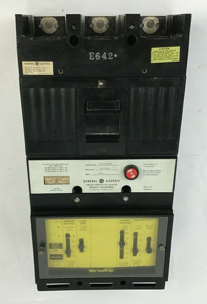 GE TJS36036 CIRCUIT BREAKER 300A 600VAC W/ VERSATRIP 300A  TRIP UNIT