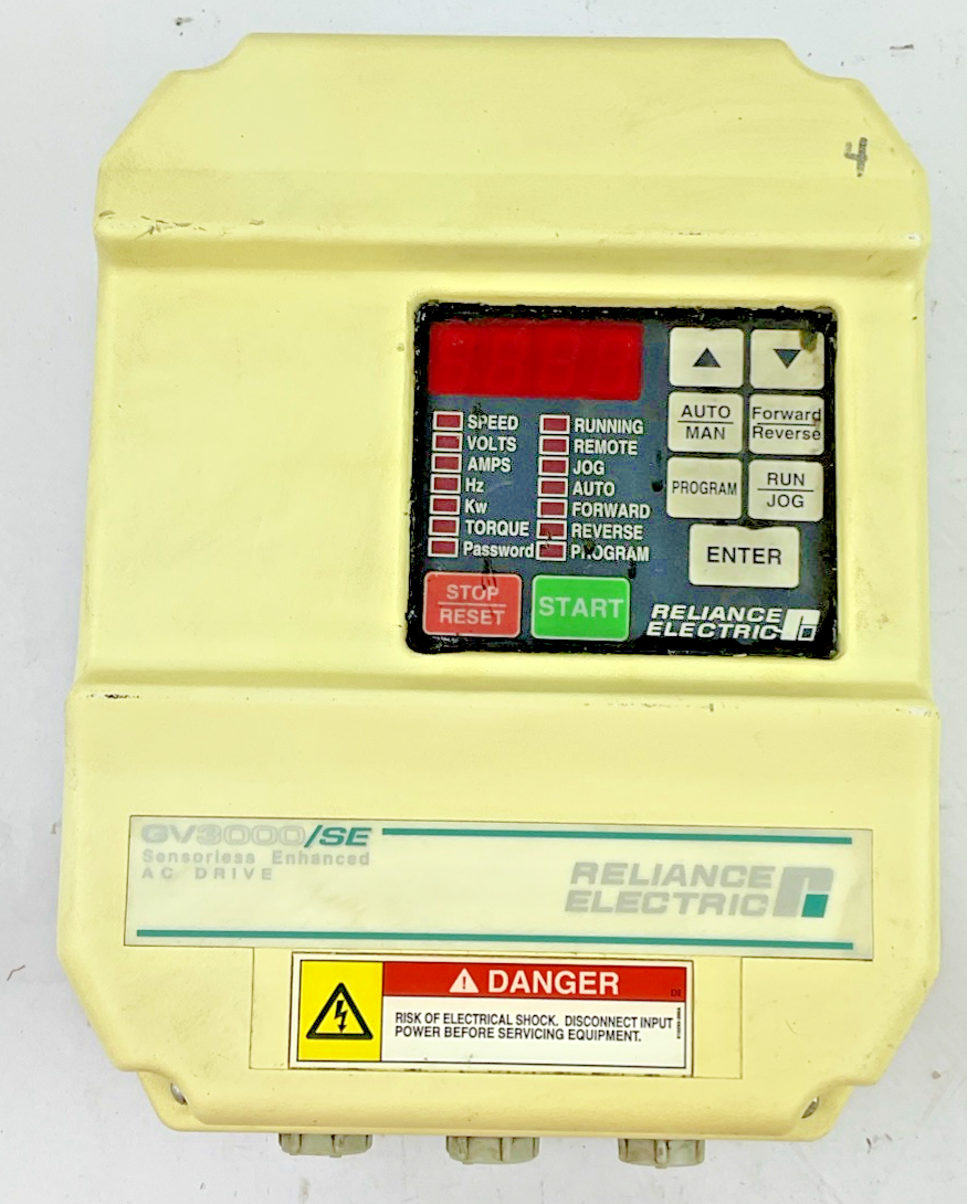 RELIANCE ELECTRIC GV333/SE 2V4460 AC DRIVE 460VAC 2HP 3PH 1.5KW V6.04