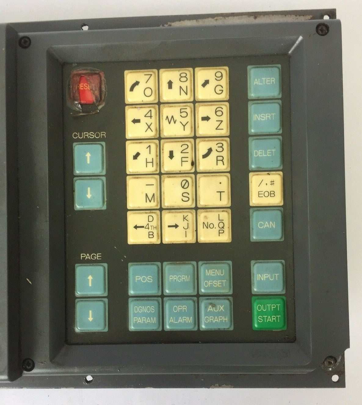 FANUC A02B-0092-C042 SERIES O-M FRONT PANEL WITH KEYBOARD