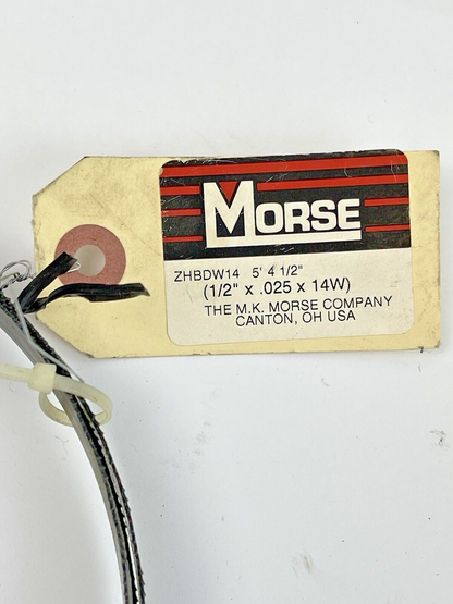 MORSE *LOT OF 2* ZHBDW14 - BAND SAW BLADES - 5' 4.5" L, 1/2" W, 14 Tpi, 0.025"