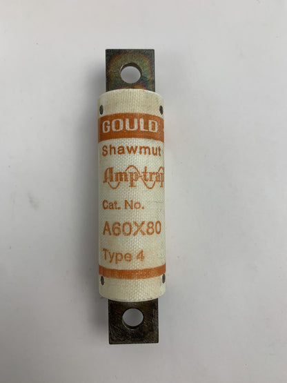 Gould Shawmut Amp-trap A60X80 Type 4 80A 600V Fuse "Lot of 10"
