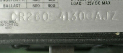 GENERAL ELECTRIC CR260L41300AJZ LIGHTING CONTACTOR / 110-120V COIL