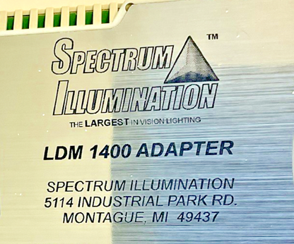 SPECTRUM ILLUMINATION LDM 1400 ADAPTER REV.H 24VDC 1.5A