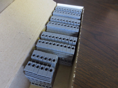 ABB ENTRELEC 011511607 GRAY M4/6 STANDARD SCREW CLAMP TERMINAL BLOCKS LOT of 36