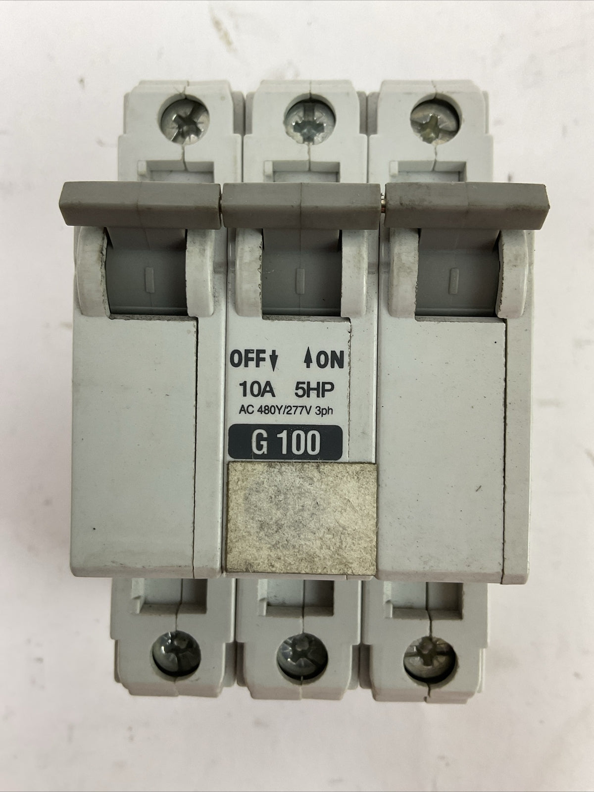 ALLEN BRADLEY 1492-CB3G100 MANUAL MOTOR CONTROLLER 10A 5HP 3PH 480Y/277VAC 3POLE