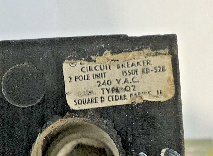 SQUARE D Q2-22150-AC CIRCUIT BREAKER 150A 2POLE 240VAC Q222150AC