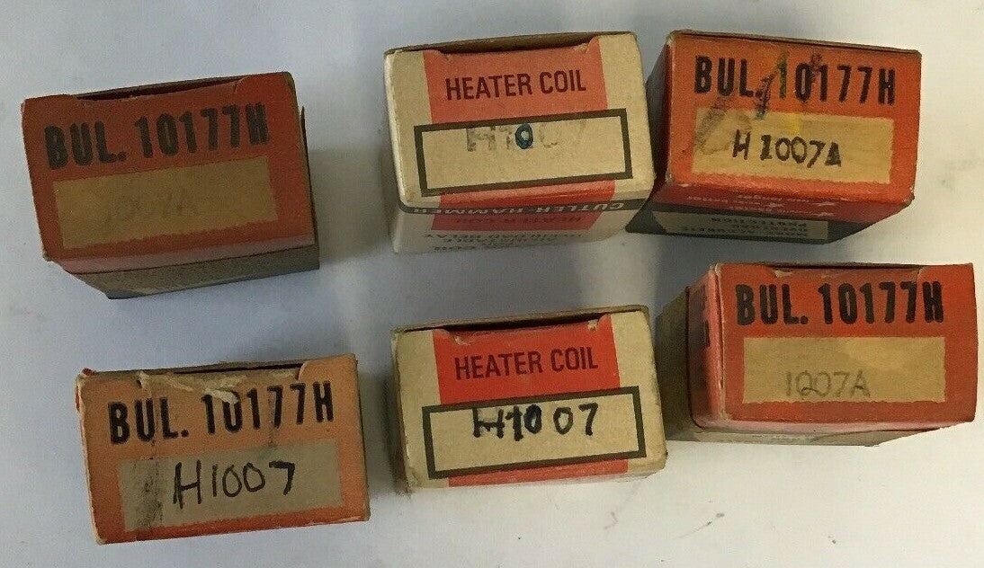 CUTLER HAMMER H1007 ADJ. OVERLOAD RELAY HEATER COIL***LOTOF6***